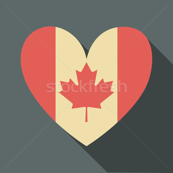Canadian Flag Icon Stock photo © ivaleksa