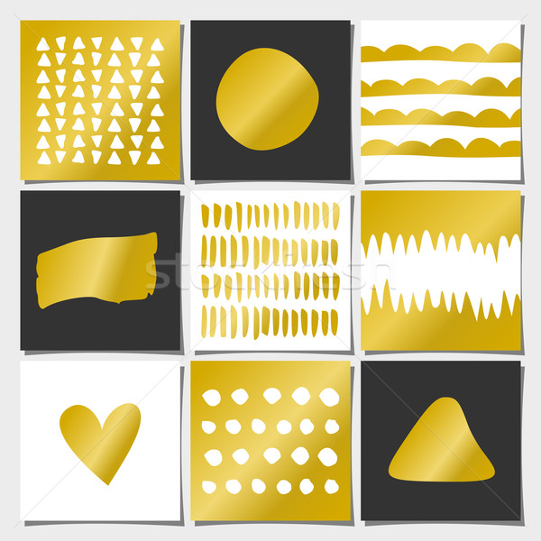 Abstract Geometric Greeting Card Templates Stock photo © ivaleksa