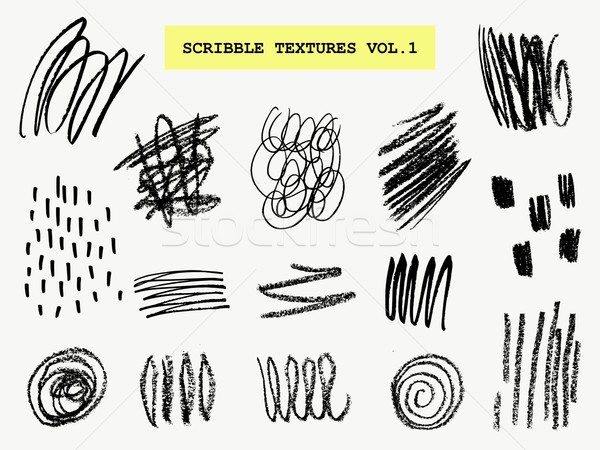 Scribble Textures Collection Stock photo © ivaleksa