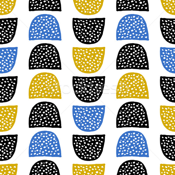 Stock photo: Hand Drawn Seamless Pattern