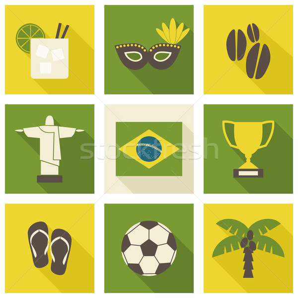 Brazil Icons Collection Stock photo © ivaleksa