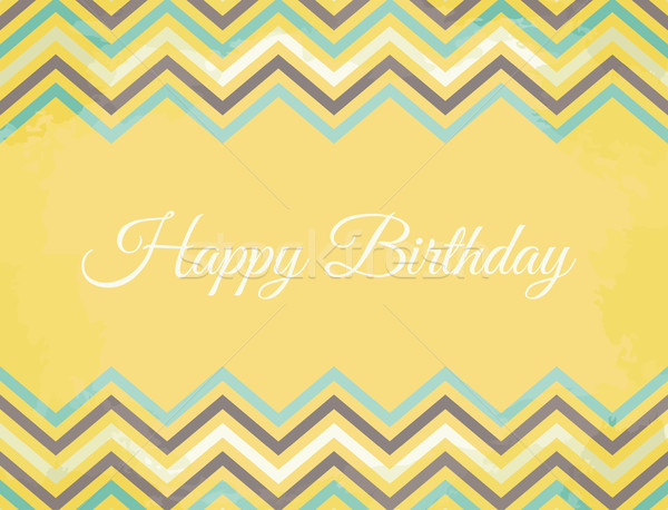 Chevron Pattern Birthday Card Stock photo © ivaleksa