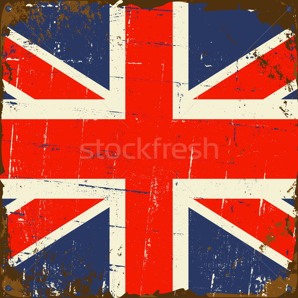 Stock photo: Vintage UK Flag