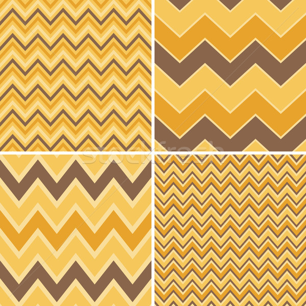 Seamless Chevron Patterns Collection Stock photo © ivaleksa