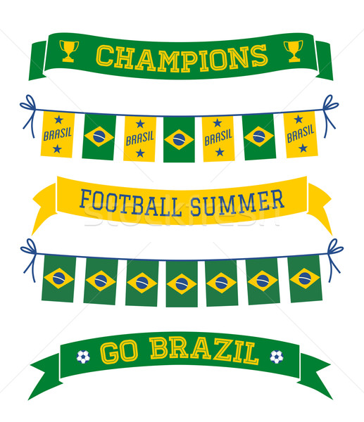 Brazil Bunting and Banners Collection Stock photo © ivaleksa