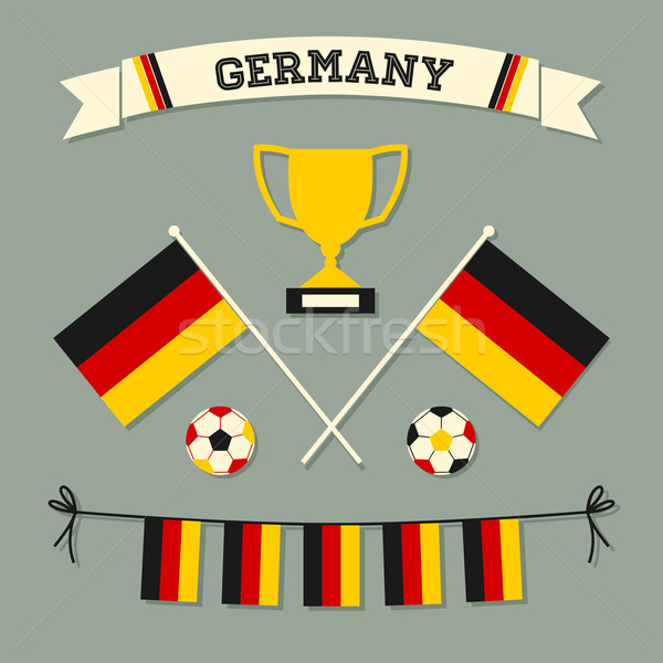 Germany Football Icons Collection Stock photo © ivaleksa