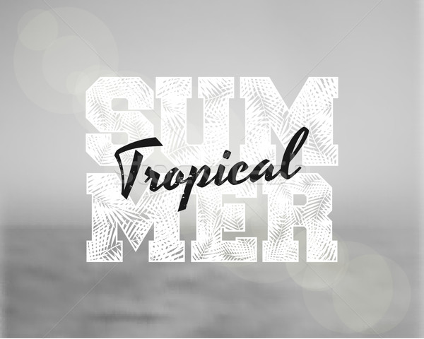 Stock photo: Abstract Typographic Summer Design