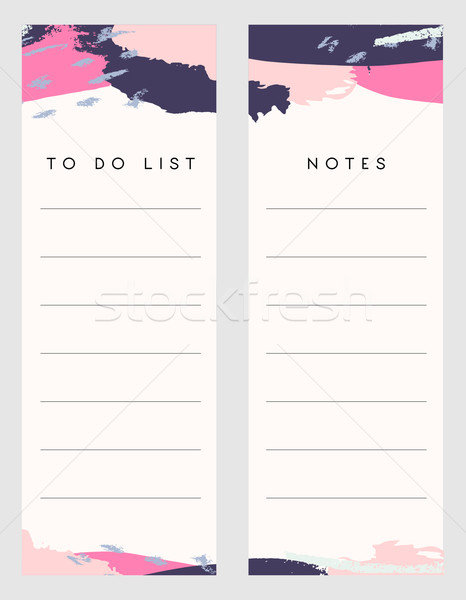 Notes and To Do List Templates Stock photo © ivaleksa