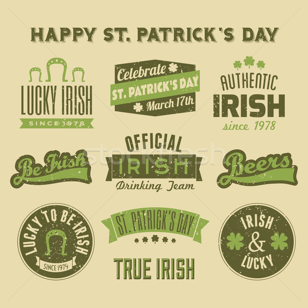 Stockfoto: St · Patrick's · Day · ontwerp · communie · collectie · ingesteld · schoolbord