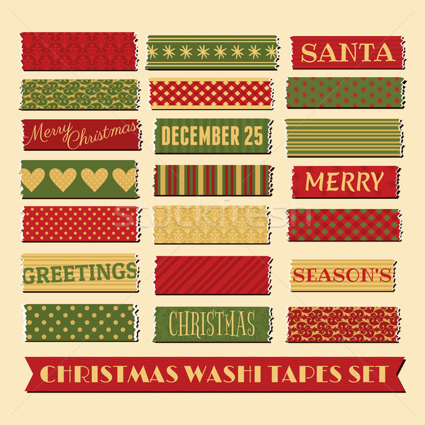 Christmas Washi Tapes Collection Stock photo © ivaleksa