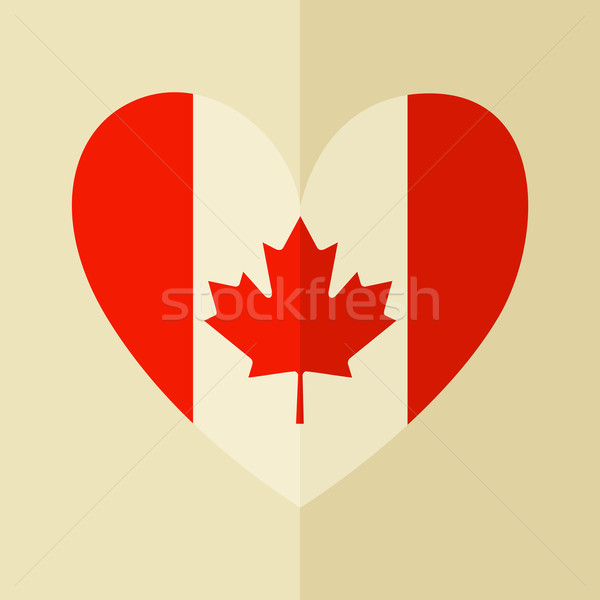 Canadian Flag Icon Stock photo © ivaleksa