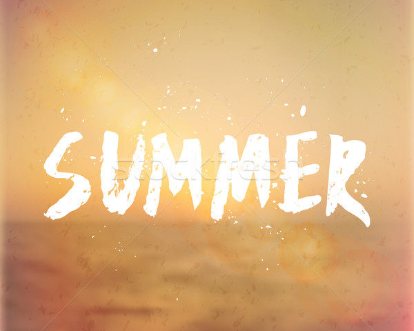 Summer Hand Lettered Design Stock photo © ivaleksa