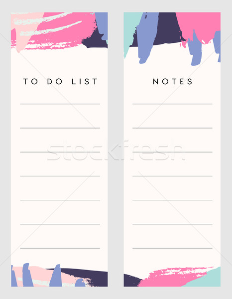Notes and To Do List Templates Stock photo © ivaleksa