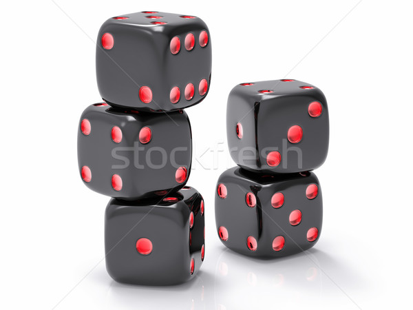 3D Isolated Dices Group Stock photo © IvanC7