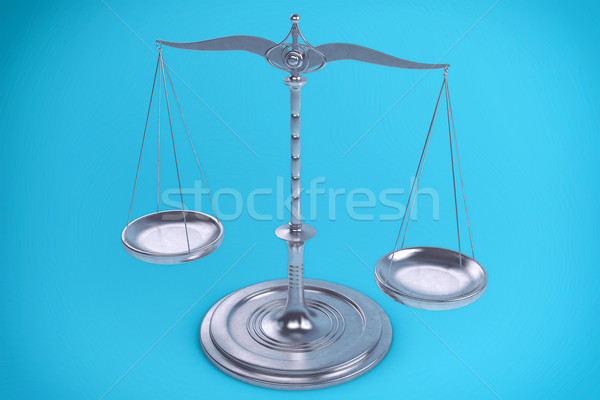 3D Isolated Balance or scale Background for measure. Justice, la Stock photo © IvanC7