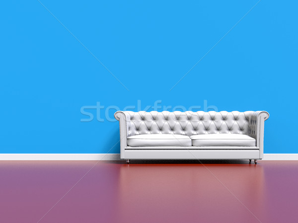 3D Living Room Illustration Stock photo © IvanC7