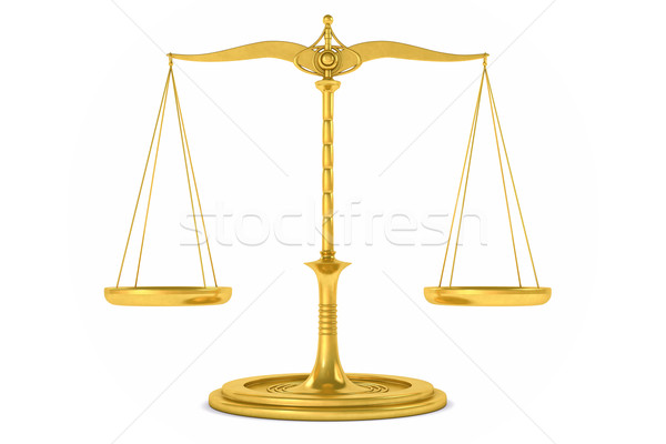 3D Isolated Balance or scale Background for measure. Justice, la Stock photo © IvanC7