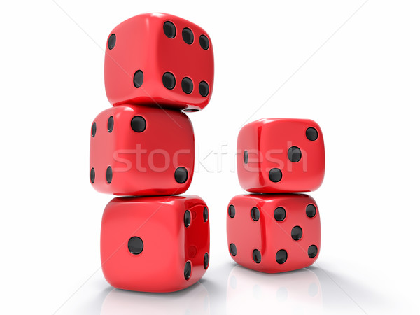 3D Isolated Dices Group Stock photo © IvanC7