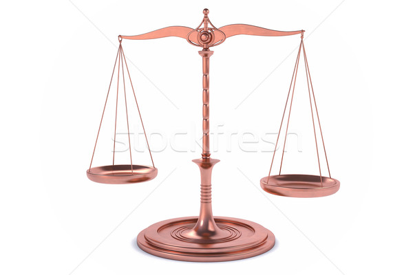 3D Isolated Balance or scale Background for measure. Justice, la Stock photo © IvanC7