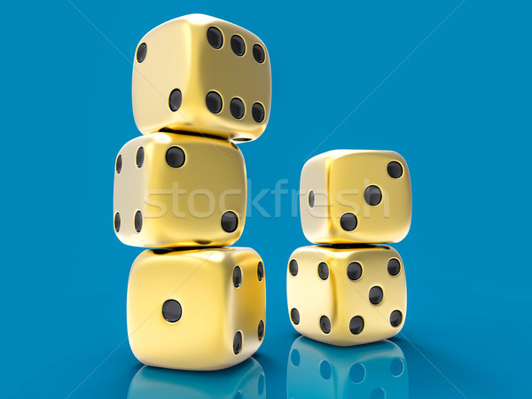 3D Isolated Dices Group Stock photo © IvanC7