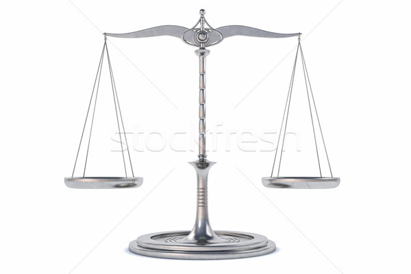 3D Isolated Balance or scale Background for measure. Justice, la Stock photo © IvanC7