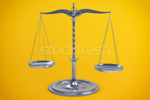 3D isoliert Gleichgewicht Maßstab Maßnahme Gerechtigkeit Stock foto © IvanC7