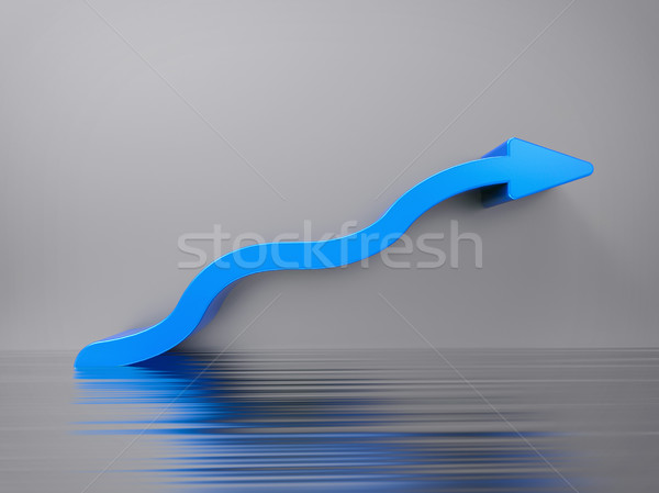 Isoliert 3D Treppe arrow Wachstum Verbesserung Stock foto © IvanC7