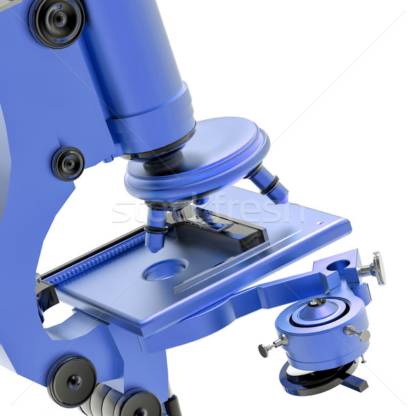 3D isolato microscopio illustrazione medici ricerca Foto d'archivio © IvanC7