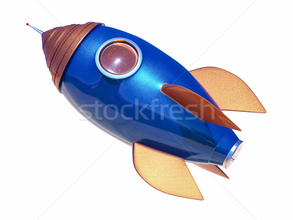 3D isoliert Rakete Raum Illustration Design Stock foto © IvanC7