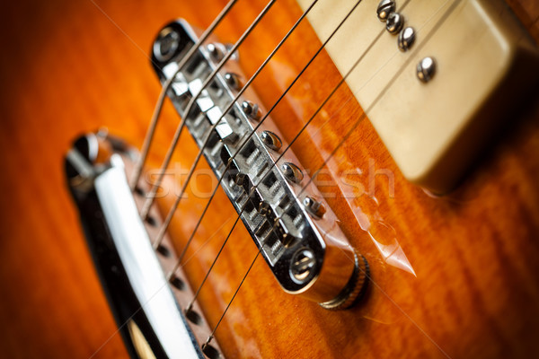 Vintage electric guitar Stock photo © IvicaNS