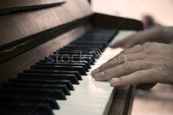 Hands and piano player Stock photo © IvicaNS