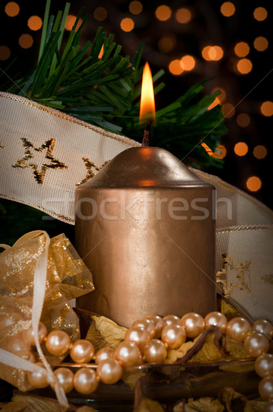 Christmas candle Stock photo © IvicaNS