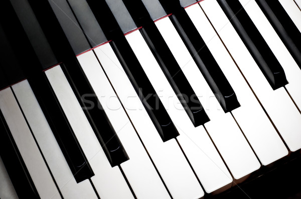 Pian tastatură top vedere una Imagine de stoc © IvicaNS