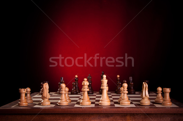 The initial setup of a chess board Stock photo © IvicaNS