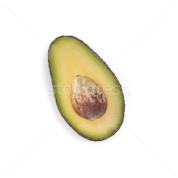 Stock photo: sliced avocado isolated, avocado isolated on the white background.