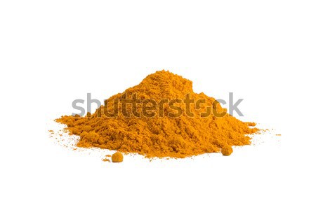 Turmeric , Curcuma, powder isolated on white background. Curry powder. Stock photo © ivo_13