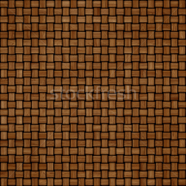 Wooden weave texture background. Abstract decorative wooden textured basket weaving background. Seam Stock photo © ivo_13