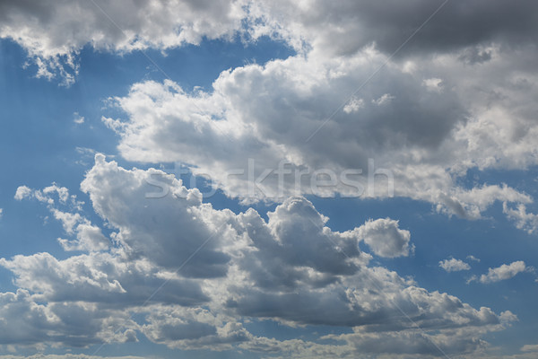Blue sky with clouds background Stock photo © ivo_13