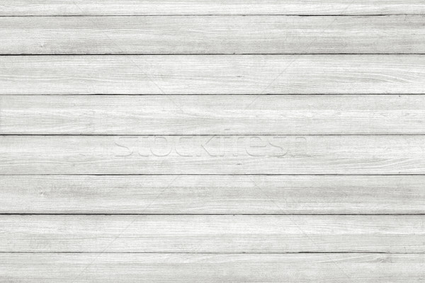 Stock photo: White washed floor ore wall Wood Pattern. Wood texture background.