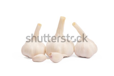 Garlic cloves close up isolated on the white background Stock photo © ivo_13