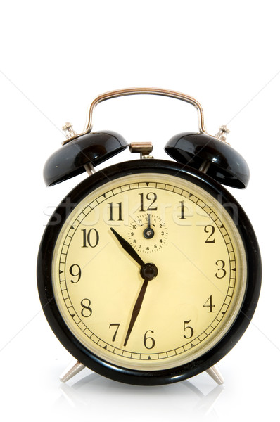 Black alarm clock Stock photo © ivonnewierink