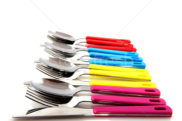 colorful silverware Stock photo © ivonnewierink