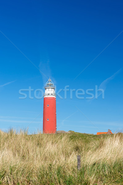 商业照片: 红色 · 灯塔 ·滨· 荷兰人 ·岛· 房子