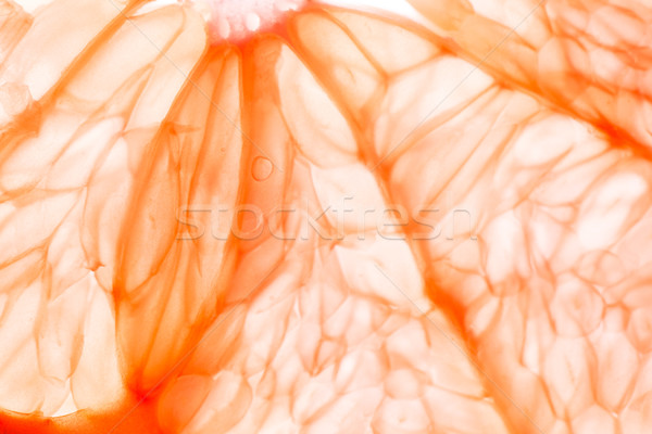 新鮮 柚子 片 葉 背景 紅色 商業照片 © ivonnewierink