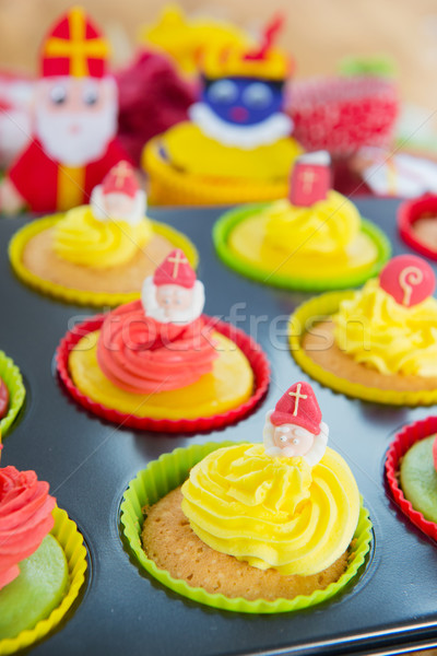 Sinterklaas cupcakes Stock photo © ivonnewierink