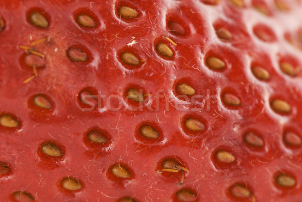 Foto stock: Morango · vermelho · fruto · fechar · textura · verão