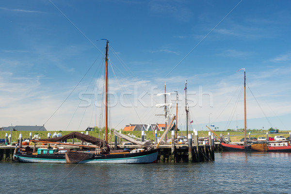 Small harbor Dutch island Texel Stock photo © ivonnewierink