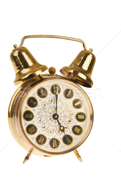 Copper alarm clock Stock photo © ivonnewierink