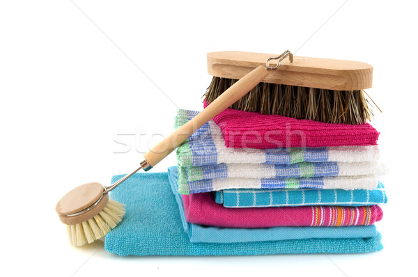 cleaning with brushes Stock photo © ivonnewierink