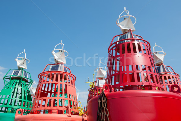 Morza kolorowy nawigacja czerwony energii czas Zdjęcia stock © ivonnewierink